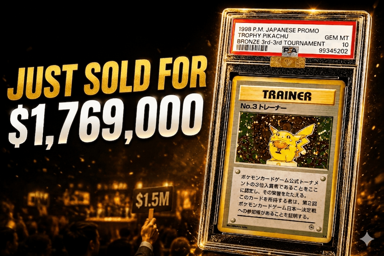 PSA 10 1998 Japanese Trophy Pikachu sale