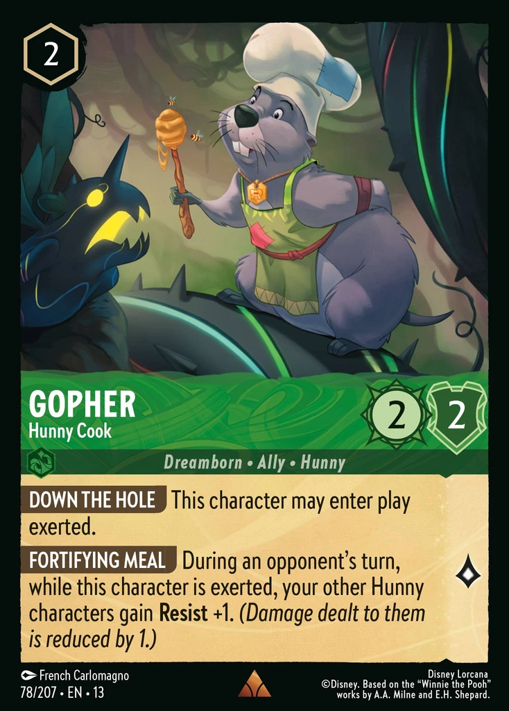Gopher - Hunny Cook card