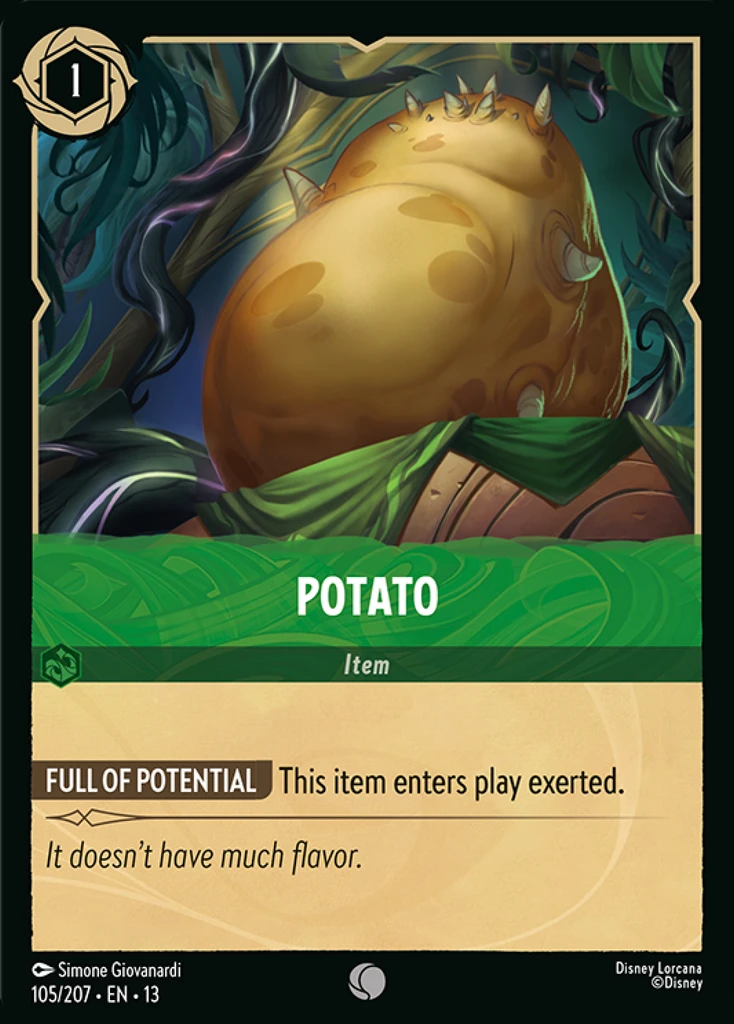 Potato card
