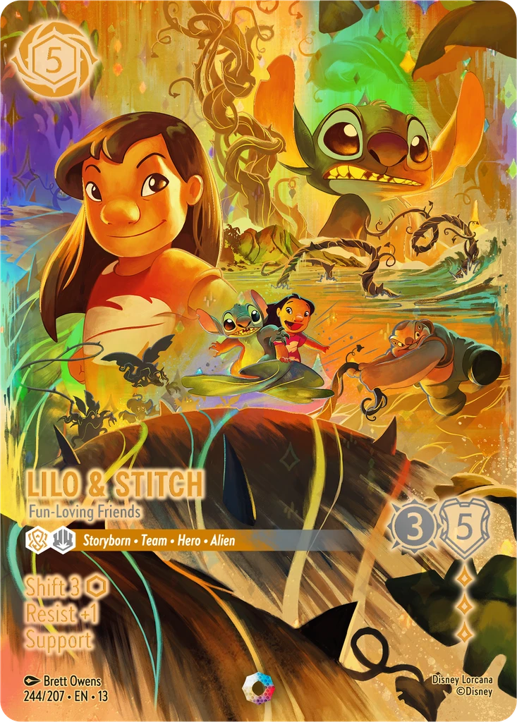 Lilo and Stitch Fun-Loving Friends, dual-ink Iconic from Attack of the Vine
