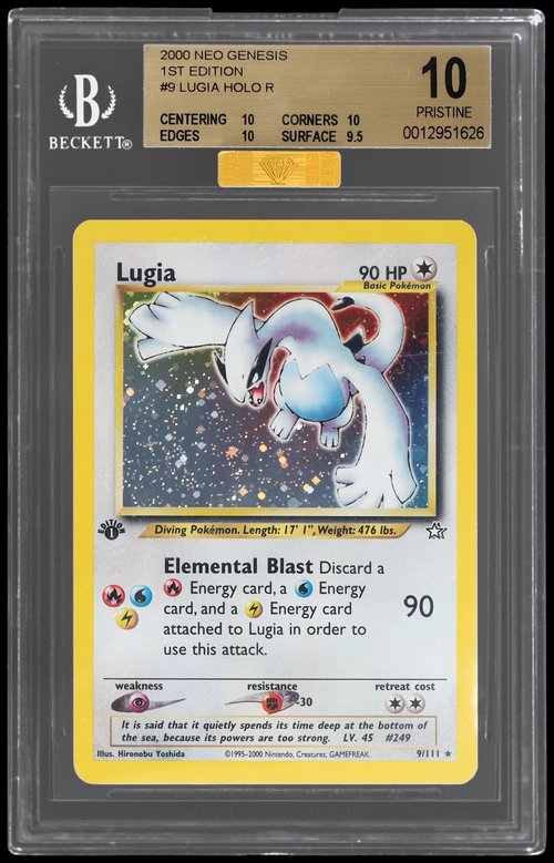 Neo Genesis 1st Edition Lugia BGS 10 Pristine