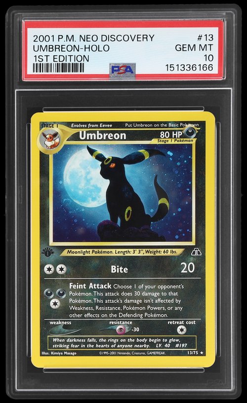 Neo Discovery 1st Edition Umbreon PSA 10
