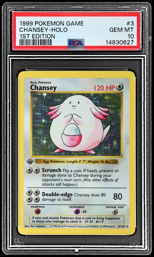 Base Set 1st Edition Chansey PSA 10
