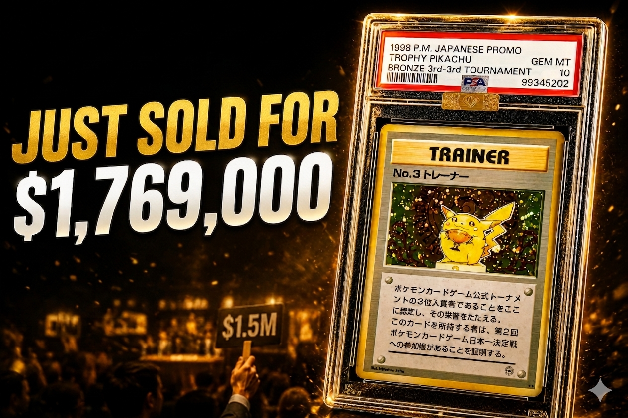 PSA 10 1998 Japanese Trophy Pikachu sale