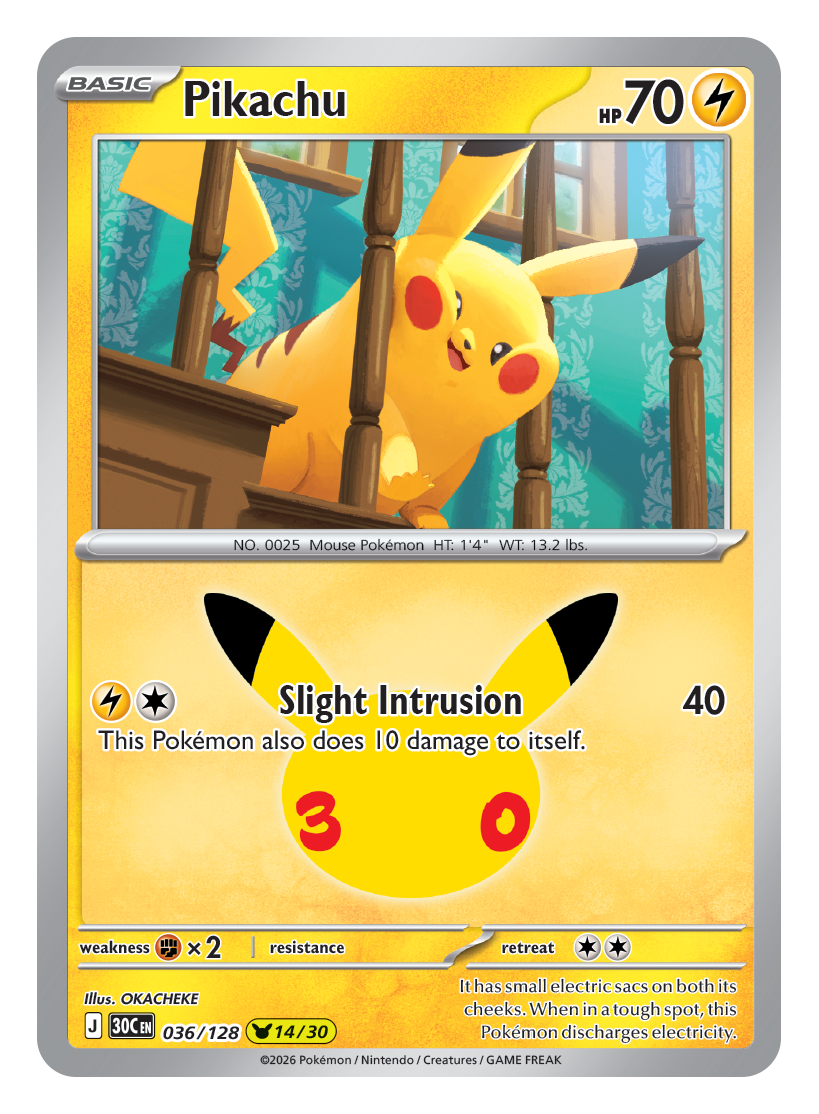Pikachu card