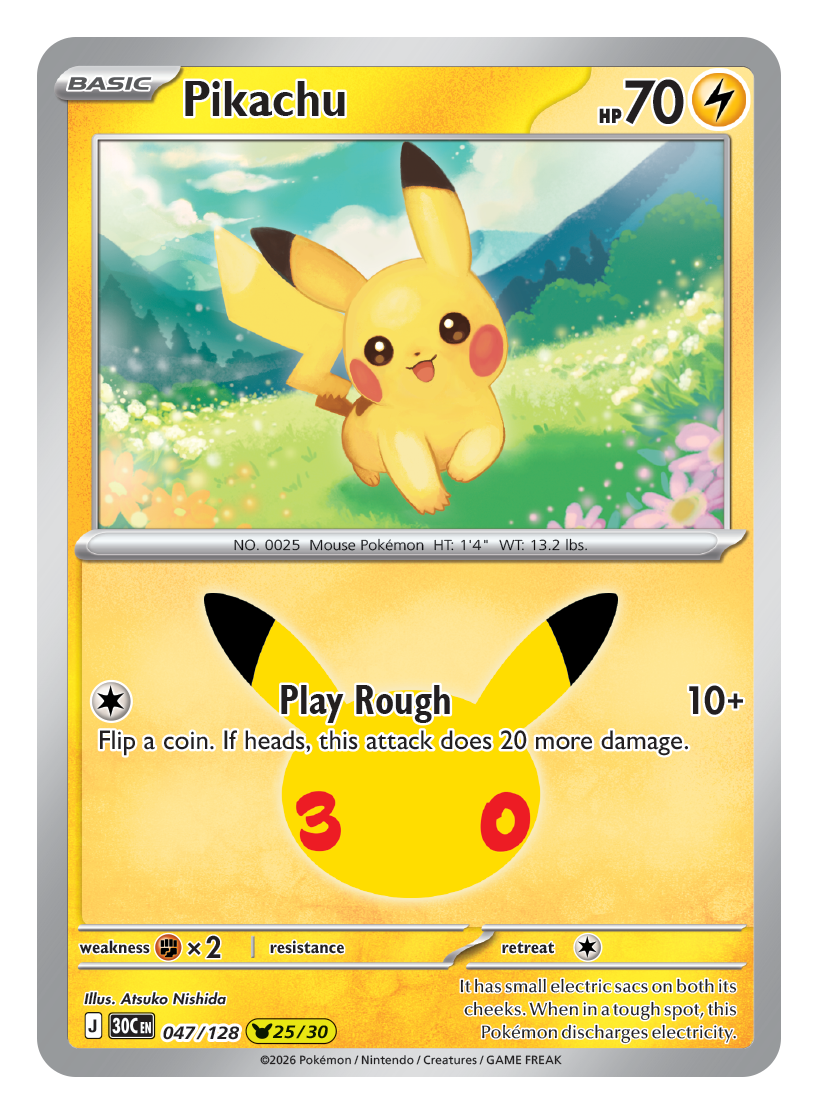 Pikachu card