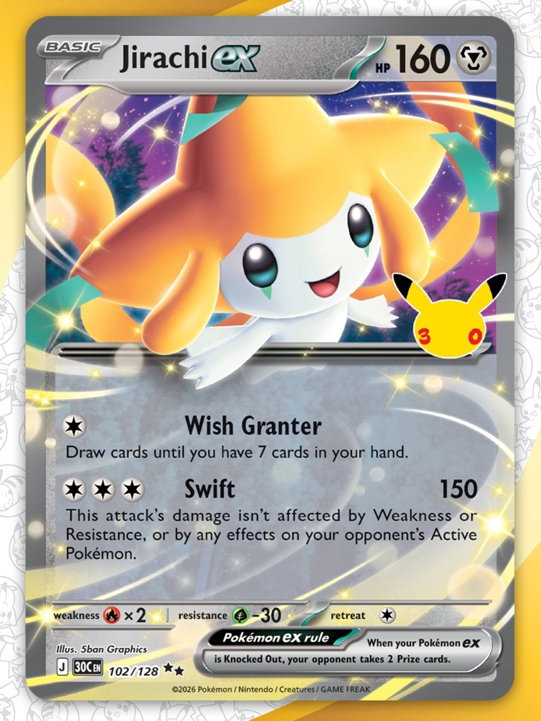 Jirachi ex card